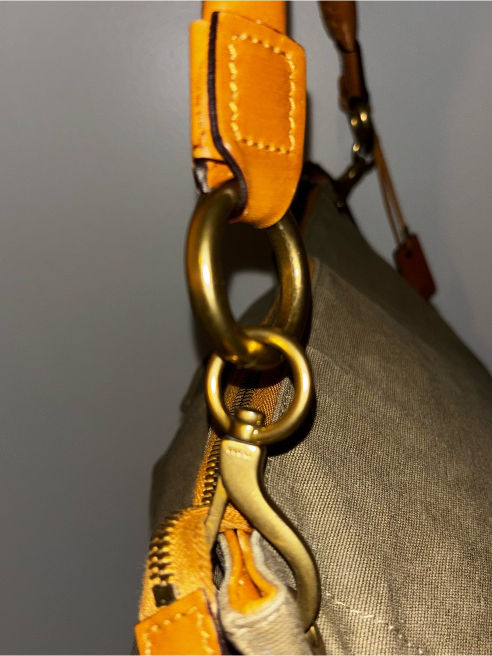 Gucci Khaki Canvas Utilitarian Shoulder Bag - Picture 7 of 12